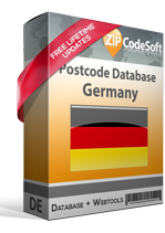 Germany Postcode Database